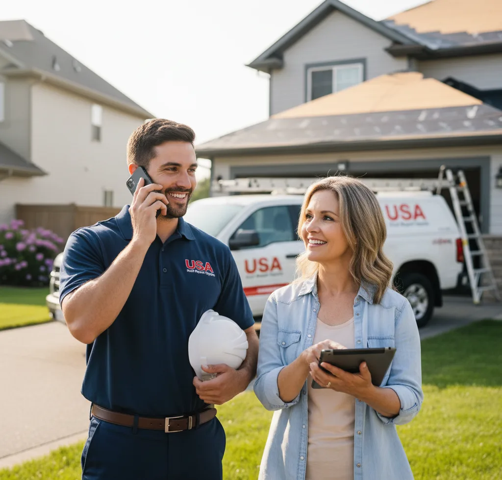 USA Roof Repair Experts customer support in Clarksboro